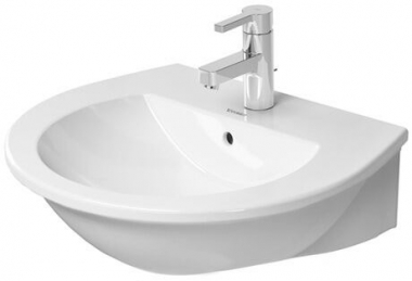 Praustuvas Duravit Darling New 55x48, skylė maišytuvui 
