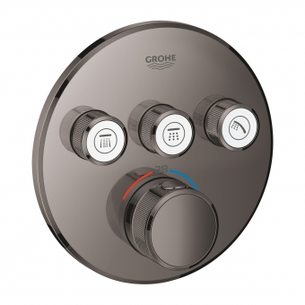 Dalis dekoratyvinė potinkinė GRT SmartControl apvali 3 taškai grafito spalva 