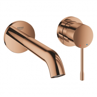 Maišytuvas iš sienos Grohe Essence 183mm rausvo aukso spalva 
