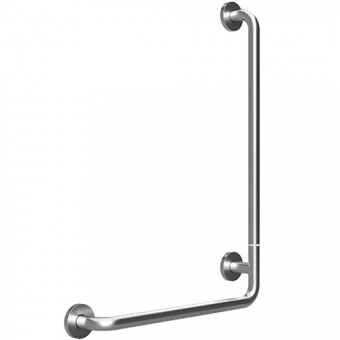 Rankena Bemeta Help 90 ° kampu 890 mm dešinės pusės. Matinis nerūdijantis plienas 