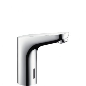 Bekontaktis praustuvo maišytuvas HANSGROHE Focus, temperatūros kontrolė, maitinimas nuo baterijos 6 V 