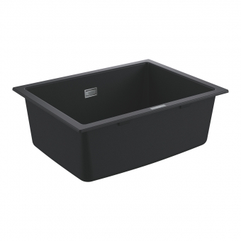 Plautuvė K700U 70C 610x460 universali granito juoda spalva 