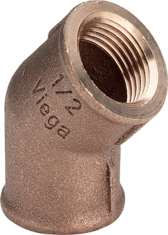 Alkūnė v/v 3/8" 45* br (Viega) 
