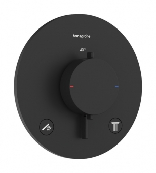 Dalis dekoratyvinė Ecostat Comfort Select S 2 funkcijų, juoda matinė 
