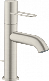 Praustuvo maišytuvas Hansgrohe AX Uno 100 su dugno vožtuvu, nerūdijantis plienas 