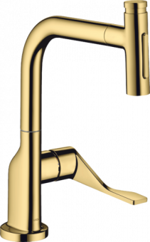 Plautuvės maišytuvas Hansgrohe Citterio su ištraukiama žarna, spalvotas 
