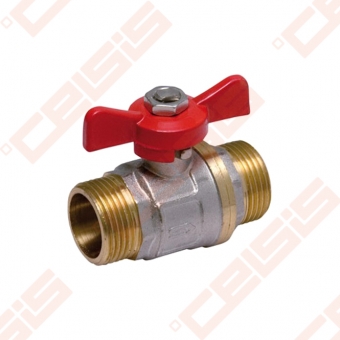 Žalvarinis chromuotas (matinis) SLOVARM KE-250 rutulinis ventilis Dn1"