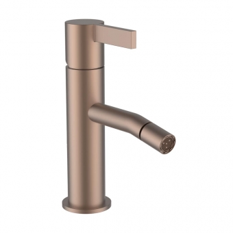 Bidė maišytuvas Kartell by Laufen, snapo ilgis 110 mm, fiksuotas snapas, be dugno vožtuvo, spalva - šlifuoto rožinio aukso (PVD danga) (Rose Gold brushed) 
