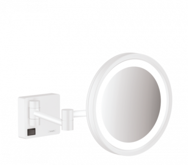 Veidrodis kosmetinis Add Storis su LED apšvietimu, baltas matinis 