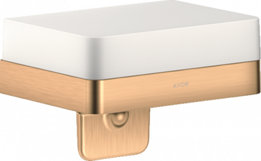 Skysto muilo dozatorius Hansgrohe AxUniversal su lentynėlė, spalvotas 