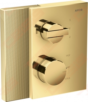 Dalis dekoratyvinė termostatiniam maišytuvui AX Edge diamond cut, spalvota 