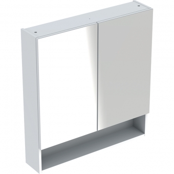 Spintelė veidrodinė Geberit Selnova Square 60 cm. balta blizgi 