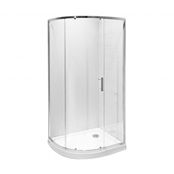 Dušo kabina Jika TIGO 980x780x1950 mm skaidrus stiklas, sidabro sp. profilis 
