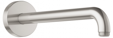 Alkūnė dušo galvai 450mm iš sienos, brushed nickel 