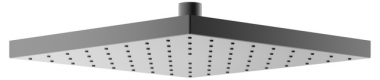 Dušo galva 250x250mm kvadratinė  brushed black chrome 