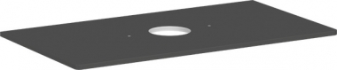 Konsolė spintelei Xelu Q 980x550 su išpjova dubeniui, Diamond Matt Grey 