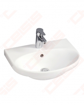 Praustuvas Gustavsberg Nautic 50cm be skylės maišytuvui C+ 