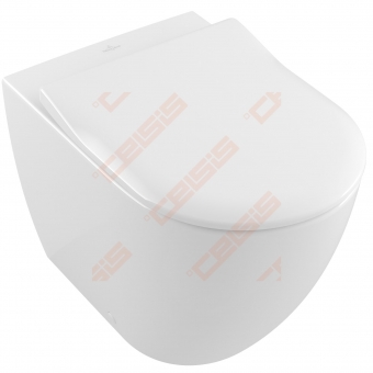 Pastatomas unitazas VILLEROY&BOCH Subway 2.0 „Direct Flush” sistema, „Ceramicplus” danga 