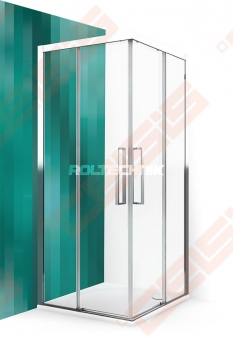 Varstomos dušo durys ROTH ECLUSIVE LINE ECS2L/800 blizgaus chromo (Brilliant) spalvos profilis + skaidrus (Transparent) stiklas