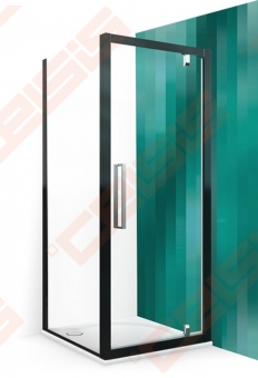 Šoninė dušo sienelė ROTH EXCLUSIVE LINE ECDBN/800 blizgaus chromo (Brilliant) spalvos profilis + skaidrus (Transparent) stiklas 