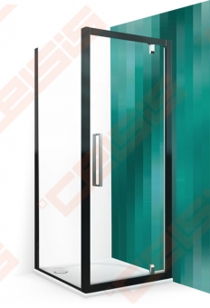 Šoninė dušo sienelė ROTH EXCLUSIVE LINE ECDBN/800 blizgaus chromo (Brilliant) spalvos profilis + skaidrus (Transparent) stiklas
