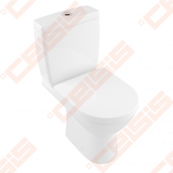 Puodas VILLEROY&BOCH O.Novo pastatomas, direct-flush compact horizontalus 