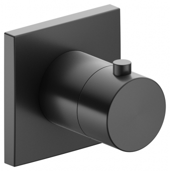 Dalis virštinkinė termostat.maišytuvo vonios / dušo  IXMO brushed black chrome 