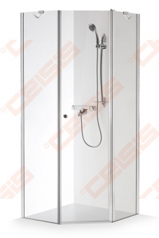 Dušo kabina Brasta Glass LINA 979-988x979-988x2000 skaidrus stiklas 