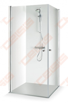 Dušo kabina Brasta Glass VIKTORIJA 880-890x880-890x1900 skaidrus stiklas 