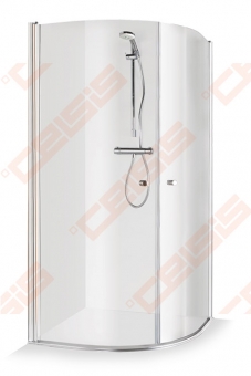 Dušo kabina Brasta Glass KATARINA 975-988x975-988x1900 skaidrus stiklas 