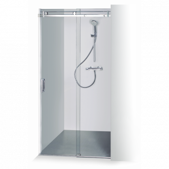 Dušo sienelė Brasta Glass GABIJA 1290-1310x2000 skaidrus stiklas 