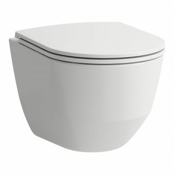 Pakabinamas unitazas LAUFEN PRO compact, Rimless, su lėtai užsidarančiu dangčiu 