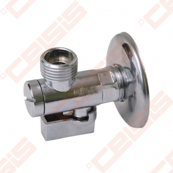 Žalvarinis chromuotas (blizgus) SLOVARM TE-66F rutulinis ventilis su filtru Dn1/2"