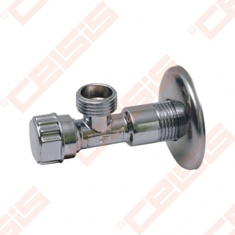 Žalvarinis chromuotas (blizgus) SLOVARM TE-67 rutulinis ventilis Dn1/2"
