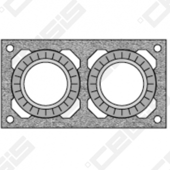 Blokelis RP dvigubas įdėklams ø180-200, L=330mm 