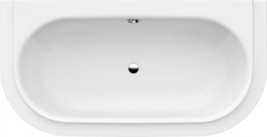 Vonia Vitrium 1850x950 glaudžiama prie sienos, balta matinė, DuraCast, Ultraresist 