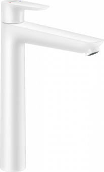 Praustuvo maišytuvas Hansgrohe Talis E 240 su dugno vožtuvu baltas mat 