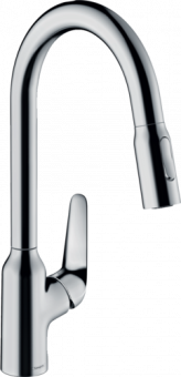 Plautuvės maišytuvas Hansgrohe Focus M42 220 su ištraukiama žarna 
