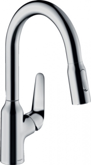 Plautuvės maišytuvas Hansgrohe M42 su ištraukiama žarna180, 2 jet 