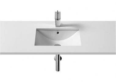 Praustuvas Roca Diverta, matmenys 500x380x170mm, montuojamas iš apačios arba montuojamas iš viršaus 