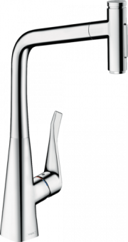 Plautuvės maišytuvas Hansgrohe M71 Metris S 320 2jet, ištraukiama žarna 