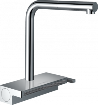 Plautuvės maišytuvas Hansgrohe Aquno S M81 ištraukiama žarna,2jet,sBox 