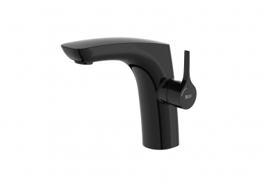 Maišytuvas praustuvui Roca Insignia, be dugno vožtuvo, spalva - titanium black 