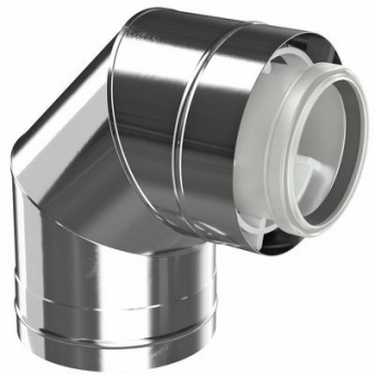 Alkūnė Ø80/125, 87° FC-CE plienas 