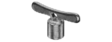 Raktas sodo čiaupui, 6 mm, vid.sr.kvadr. 