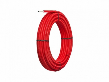 Daugiasluoksnis vamzdis Frӓnkische 16x2 pex/al/pe su raudonu šarvu 50m