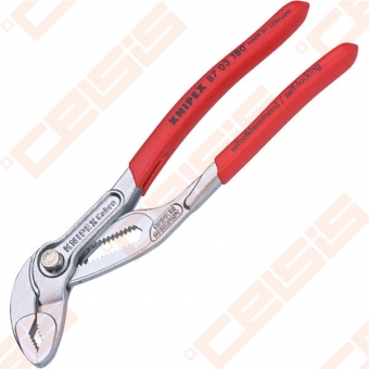 Replės Knipex Cobra neslystanti rankena 180mm chromas 87 03 180
