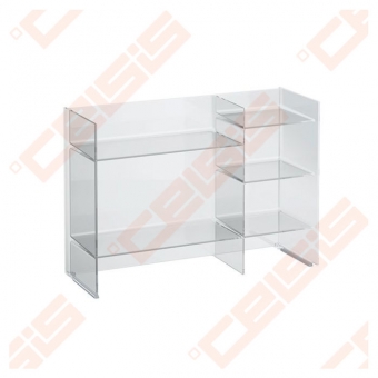 Lentynų sistema LAUFEN Kartell, matmenys: 750x260x530mm, pastatoma, skaidri 