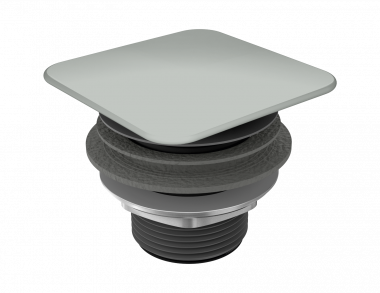 Ventilis praustuvui dangtelis kvadratinis 3905 cool grey 30 