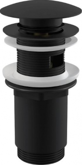 Ventilis praustuvi click/clack  5/4" aukštas juodas 